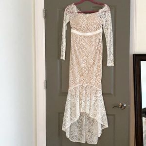 White lace dress- Perfect for Brides!